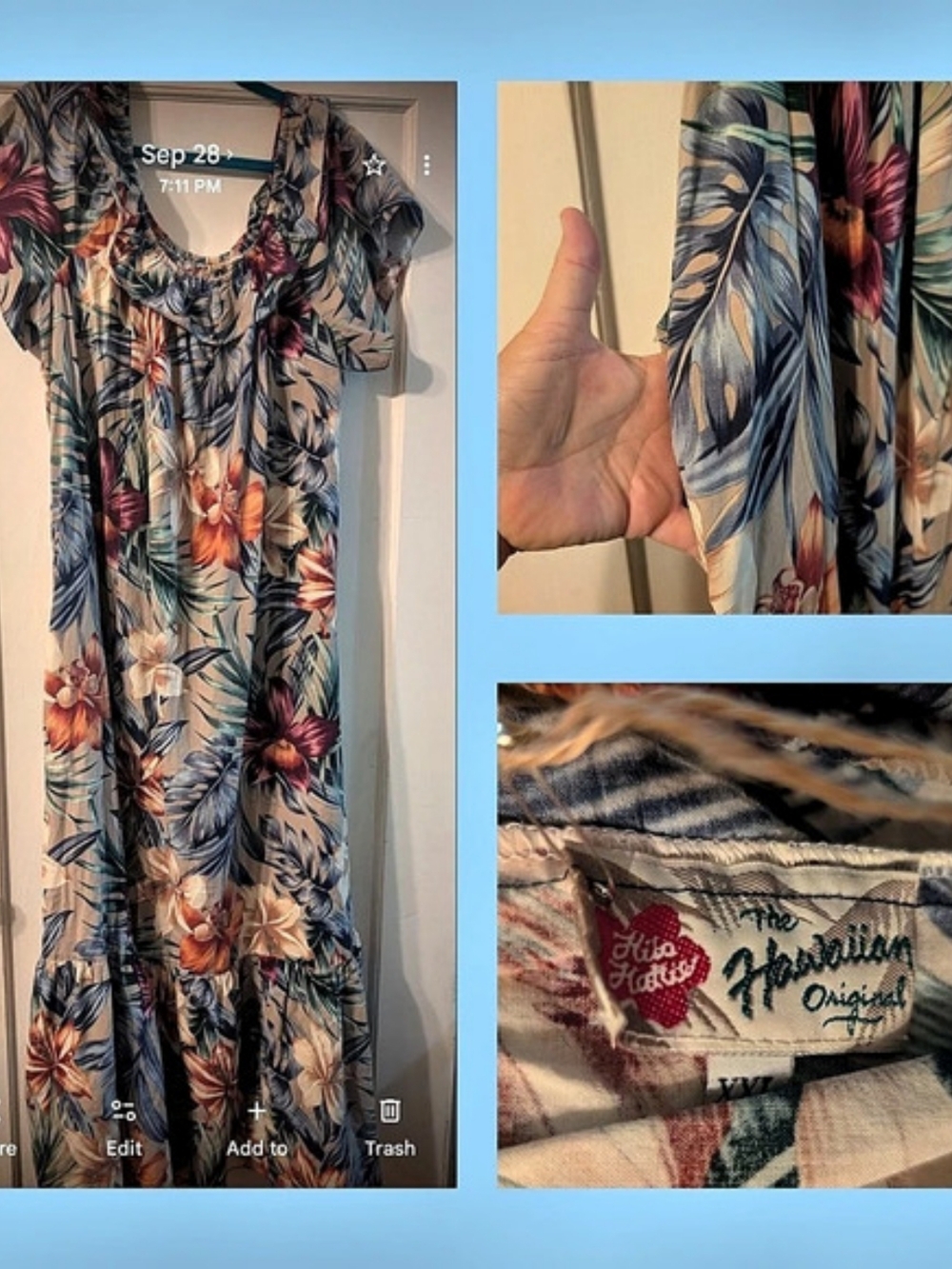 Hilo Hattie Floral Maxi Dress Size XXL